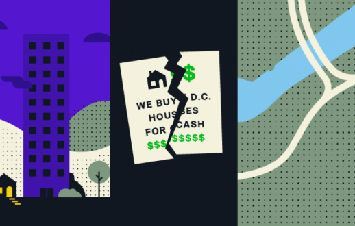 illustration showing gentrification