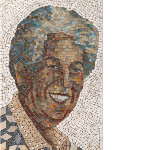 mosaic portrait of Pantoja